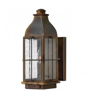 Bingham 1 Light Outdoor Small Wall Lantern Light Sienna IP44 E14-1