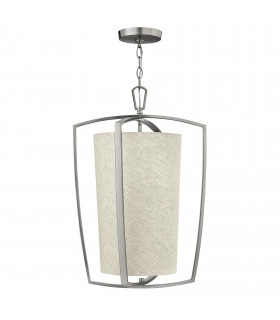 Hinkley Blakely Large Pendant Light 3x E14 Light Brushed Nickel