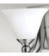 Bolla 1 Light Wall Light Brushed Nickel Glass Shade E27-4