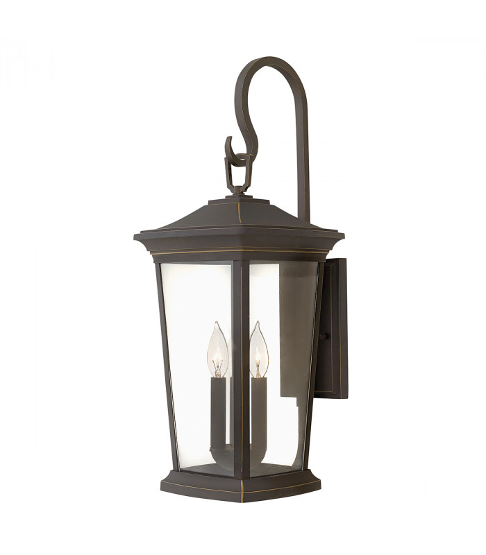 Bromley 3 Light Outdoor Large Wall Lantern Light Bronze IP44 E14-1