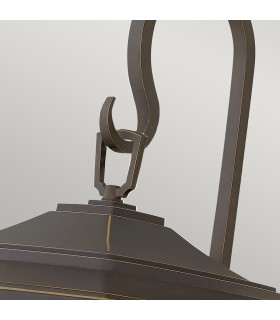 Bromley 3 Light Outdoor Large Wall Lantern Light Bronze IP44 E14-2