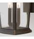 Bromley 3 Light Outdoor Large Wall Lantern Light Bronze IP44 E14-4