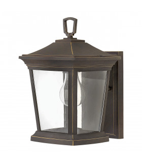 Bromley 1 Light Outdoor Small Wall Lantern Light Bronze IP44 E27-1
