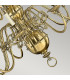 Cambridge 15 Light Candle Chandelier Burnished Brass-5