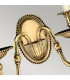 Cambridge 2 Light Indoor Candle Wall Light Burnished Brass (Shades Sold Separately) E14-3