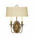 Cambridge 2 Light Wall Light Burnished Brass-1