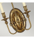 Cambridge 2 Light Wall Light Burnished Brass-2