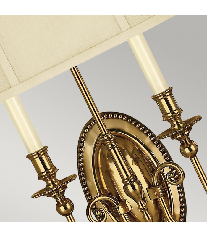 Cambridge 2 Light Wall Light Burnished Brass-4