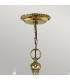 Cambridge 6 Light Chandelier Polished Brass Finish E14-2