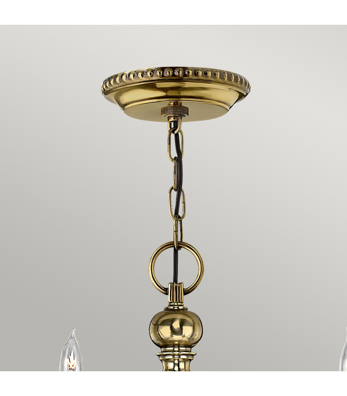 Cambridge 6 Light Chandelier Polished Brass Finish E14-2