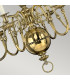 Cambridge 6 Light Chandelier Polished Brass Finish E14-4