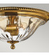 Cambridge 2 Light Flush Mount Ceiling Light Burnished Brass E27-4