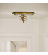 Cambridge 2 Light Flush Mount Ceiling Light Burnished Brass E27-6