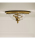 Cambridge 2 Light Flush Mount Ceiling Light Burnished Brass E27-7