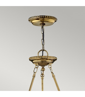 Cambridge 3 Light  Large Ceiling Pendant Polished Brass E14-2