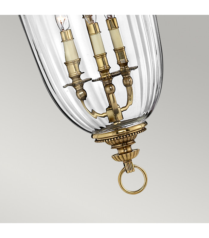 Cambridge 3 Light  Large Ceiling Pendant Polished Brass E14-4