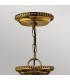 Cambridge 3 Light  Small Ceiling Pendant Polished Brass E14-2