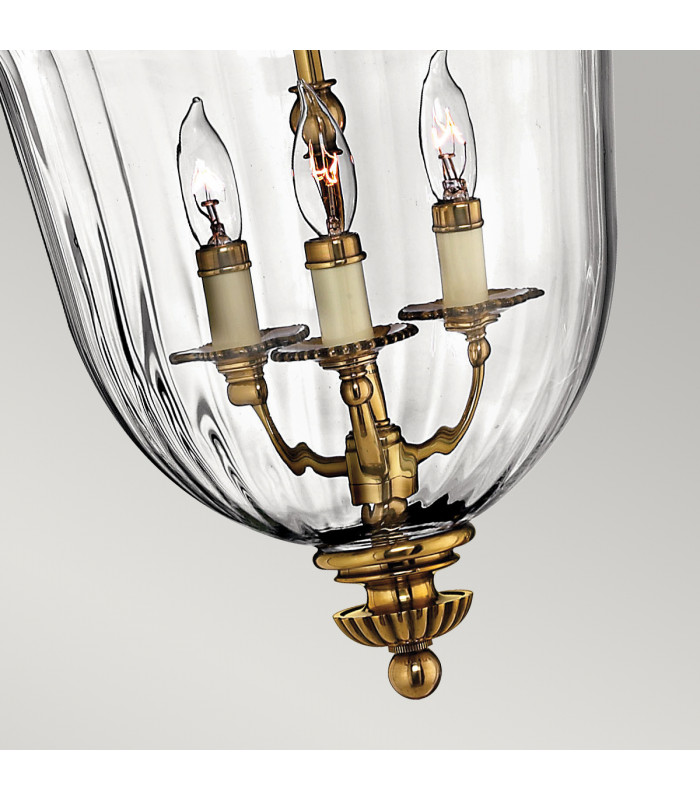 Cambridge 3 Light  Small Ceiling Pendant Polished Brass E14-4