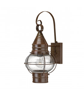 Cape Cod 1 Light Outdoor Medium Wall Lantern Light Sienna Bronze E27