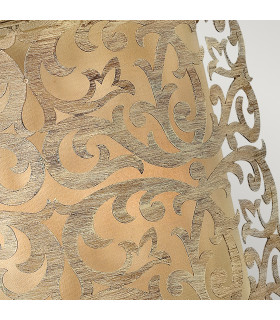 Carabel 2 Light Indoor Wall Light Brushed Champagne E14-2
