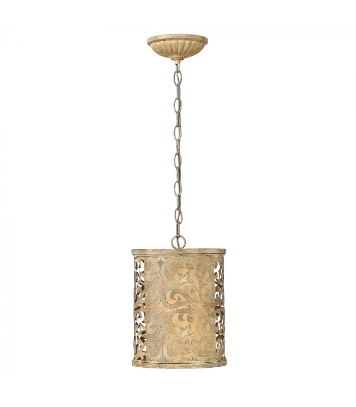 Carabel 1 Light Ceiling Mini Pendant Brushed Champagne E27-1