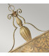 Carabel 3 Light Round Ceiling Pendant Chandelier Brushed Champagne E27-3