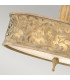 Carabel 3 Light Large Semi Flush Ceiling Light Brushed Champagne E27-3