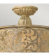 Carabel 2 Light Small Semi Flush Ceiling Light Brushed Champagne E27-2