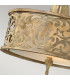 Carabel 2 Light Small Semi Flush Ceiling Light Brushed Champagne E27-3