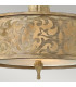 Carabel 2 Light Small Semi Flush Ceiling Light Brushed Champagne E27-4