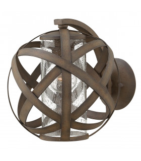 Carson 1 Light Outdoor Small Wall Lantern Light Iron IP44 E27-1