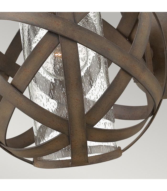 Carson 1 Light Outdoor Small Wall Lantern Light Iron IP44 E27-3