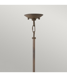 Carson 3 Light Outdoor Ceiling Pendant Light Iron IP44 E14-2