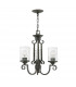 Hinkley Casa 3 Light Chandelier Olde Black-1