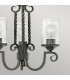 Hinkley Casa 3 Light Chandelier Olde Black-3