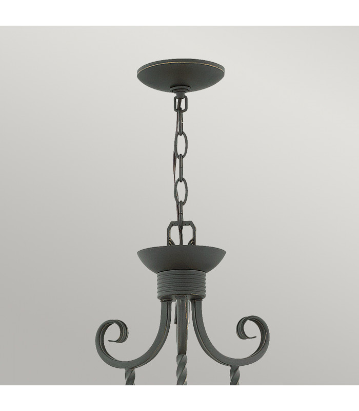 Hinkley Casa 5 Light Chandelier Olde Black-4