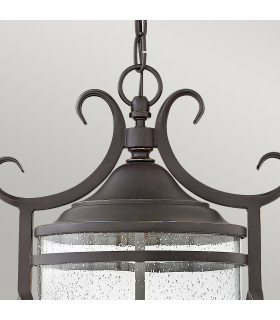 Hinkley Casa Outdoor 3 Light Chain Lantern Olde Black IP44-2