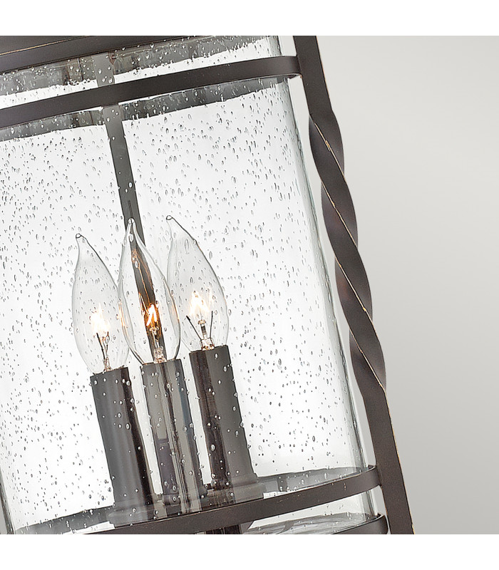 Hinkley Casa Outdoor 3 Light Chain Lantern Olde Black IP44-3