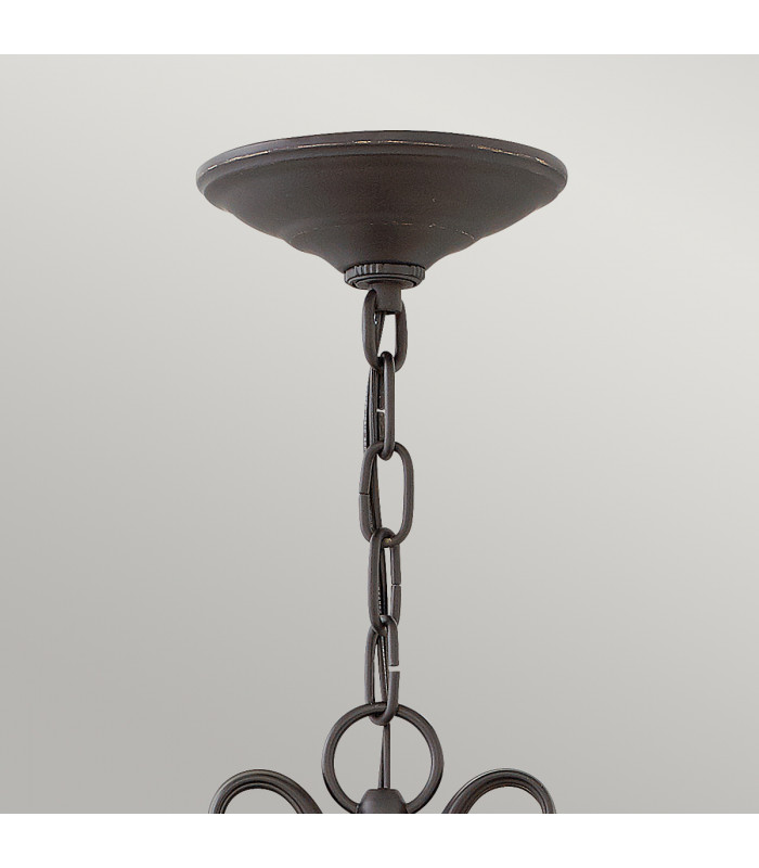Hinkley Casa Outdoor 3 Light Chain Lantern Olde Black IP44-4