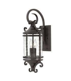 Hinkley Casa Outdoor 2 Light Wall Lantern Olde Black IP44-1
