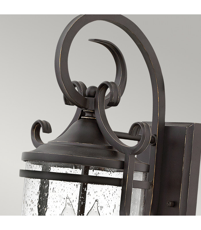 Hinkley Casa Outdoor 2 Light Wall Lantern Olde Black IP44-2
