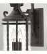 Hinkley Casa Outdoor 2 Light Wall Lantern Olde Black IP44-4