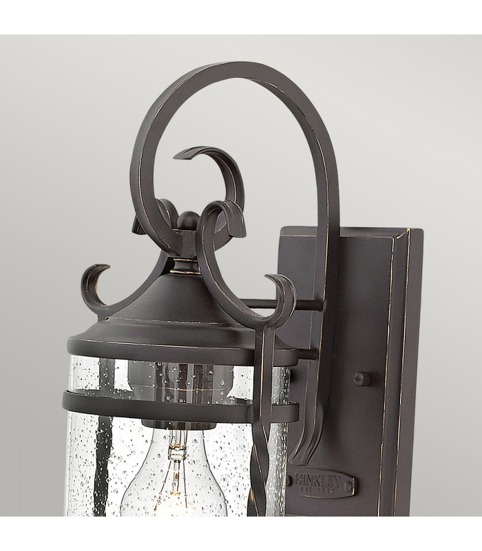 Hinkley Casa Outdoor 1 Light Wall Lantern Olde Black IP44-4
