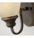 Cello 1 Light Wall Light Antique Bronze Glass Shade E27-3