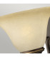 Cello 1 Light Wall Light Antique Bronze Glass Shade E27-4