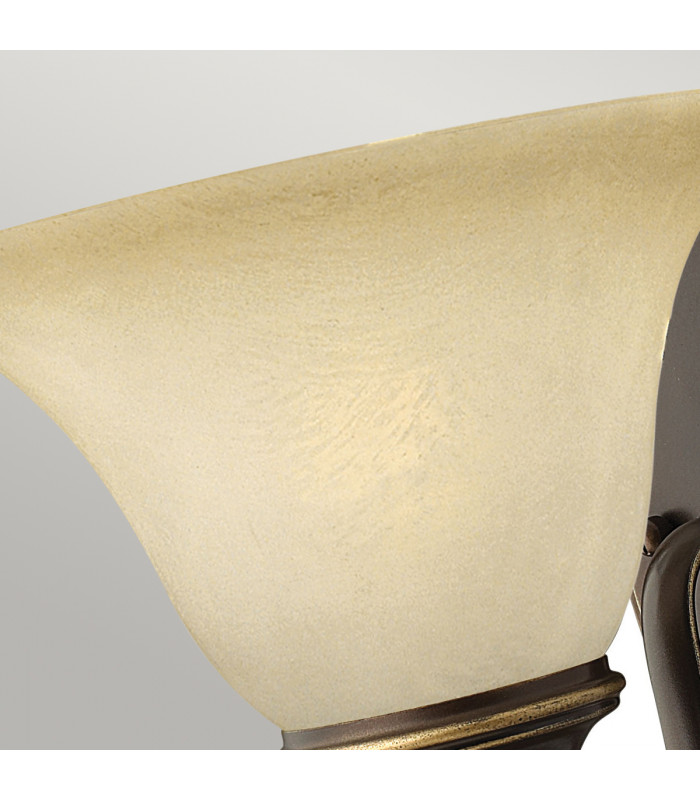 Cello 1 Light Wall Light Antique Bronze Glass Shade E27-4