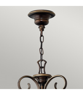Cello 15 Light Chandelier Antique Bronze with Glass Shades-2
