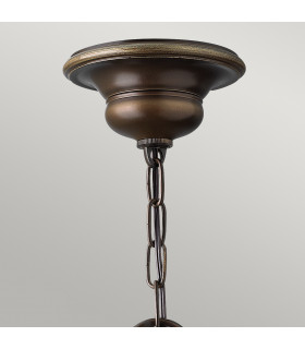Cello Multi Arm Chandelier 3 Light Antique Bronze Finish E27-2