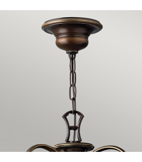 Cello 9 Light Multi Arm Chandelier Antique Bronze Finish E27-2