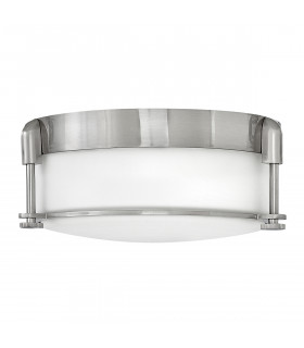 Colbin 2 Light Small Flush Mount Brushed Nickel IP44
